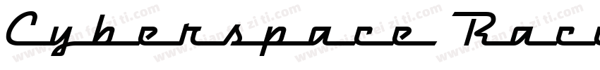 Cyberspace Raceway B字体转换